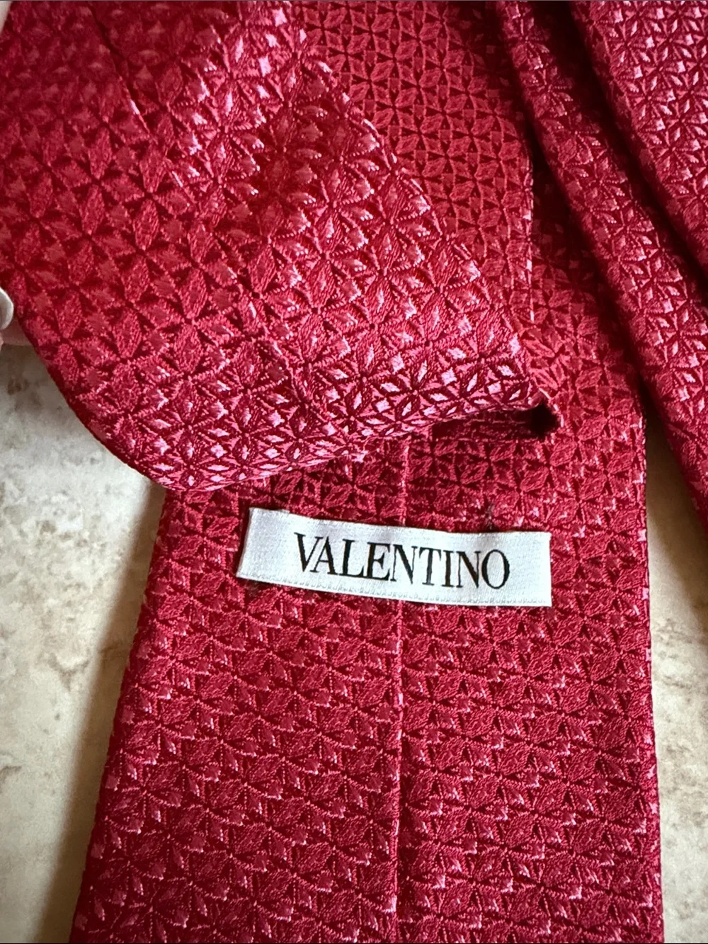 Valentino red necktie